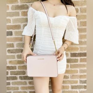 NWT Michael Kors crossbody purse in pastel pink